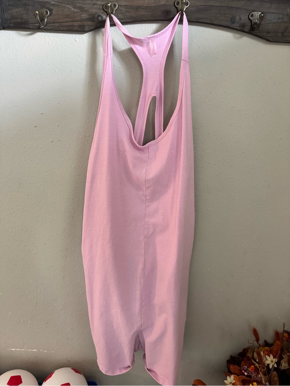 Women’s Pink Racerback Romper